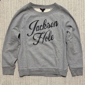 J. Crew Sweater with Jackson Hole Print